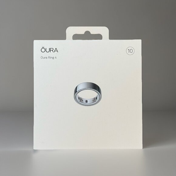 Oura Ring 4 | Silver | Size 10 Smart Ring 4th Gen NEW SEALED - Picture 1 of 8